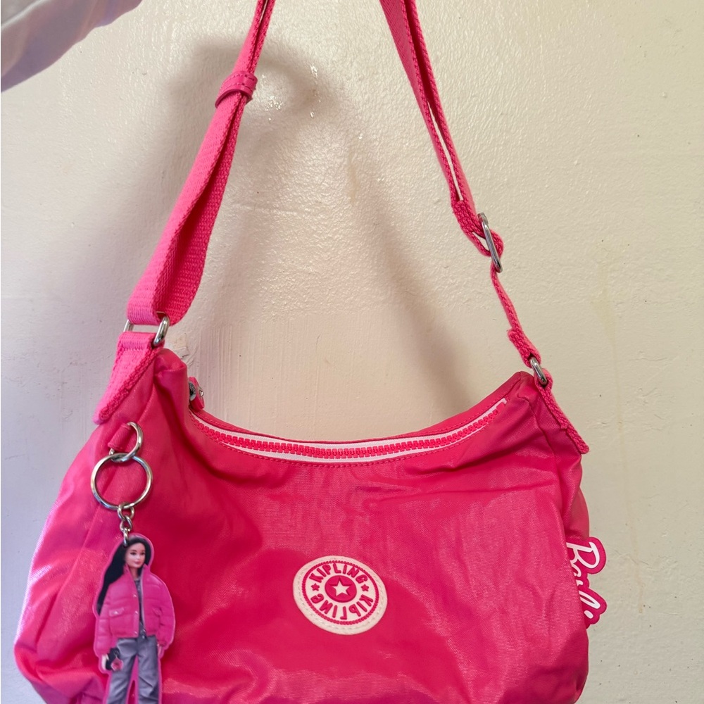 Barbie Hot Pink Shoulder Bag with Doll Charm